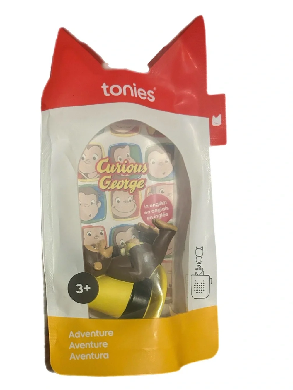 Tonies Curious George Figurine NWT New in Bag Unopened Kids Audio Story Toy